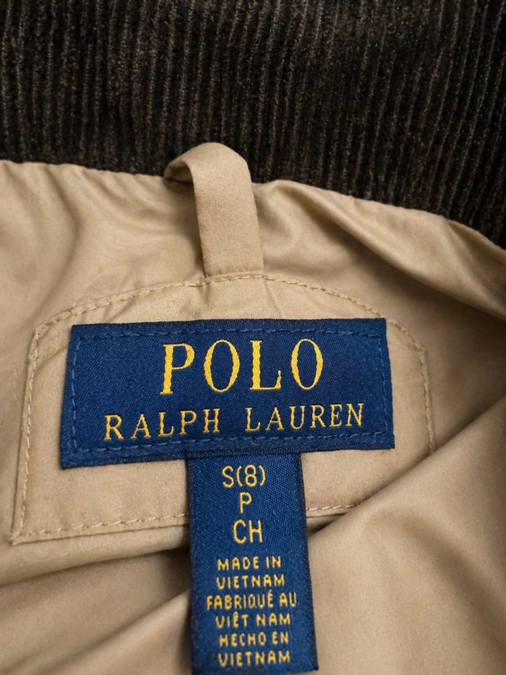 SOLD   Polo Ralph Lauren Boys Quilted Vest Brown Size S (8) Water-Repellent - Picture 4 of 7